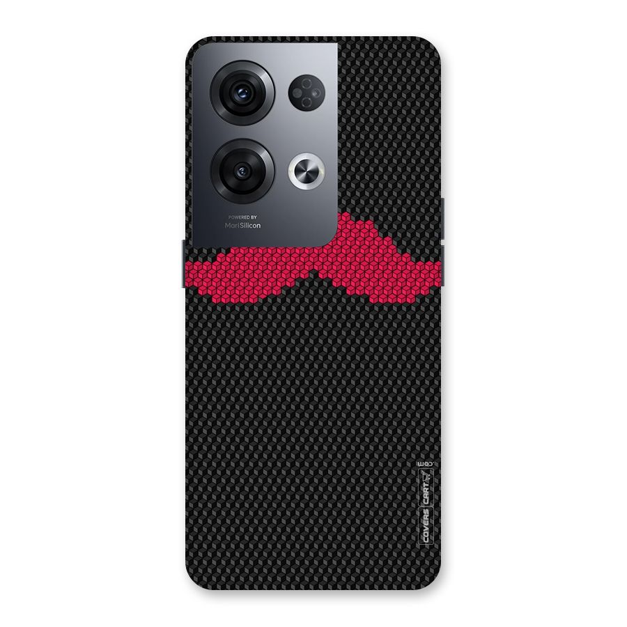 Pink Moustache Back Case for Oppo Reno8 Pro 5G