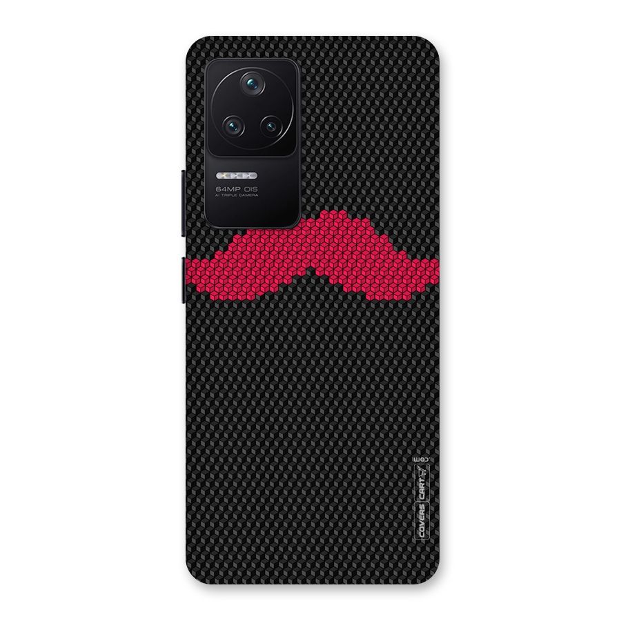 Pink Moustache Back Case for Poco F4 5G