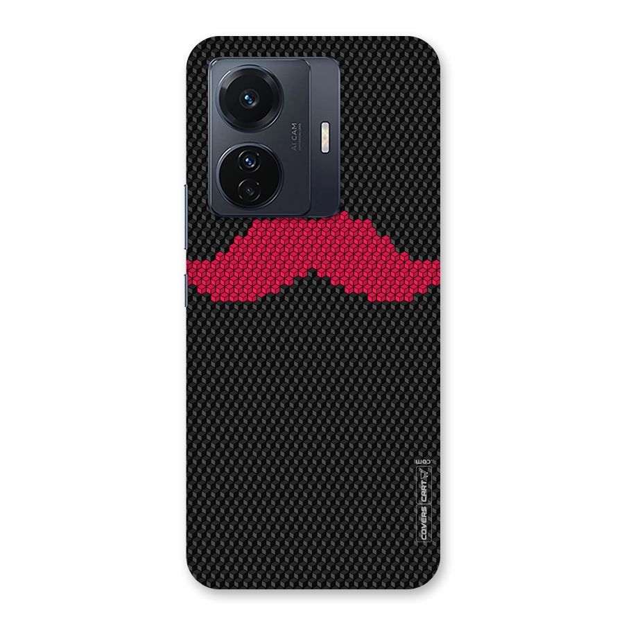 Pink Moustache Back Case for Vivo T1 Pro