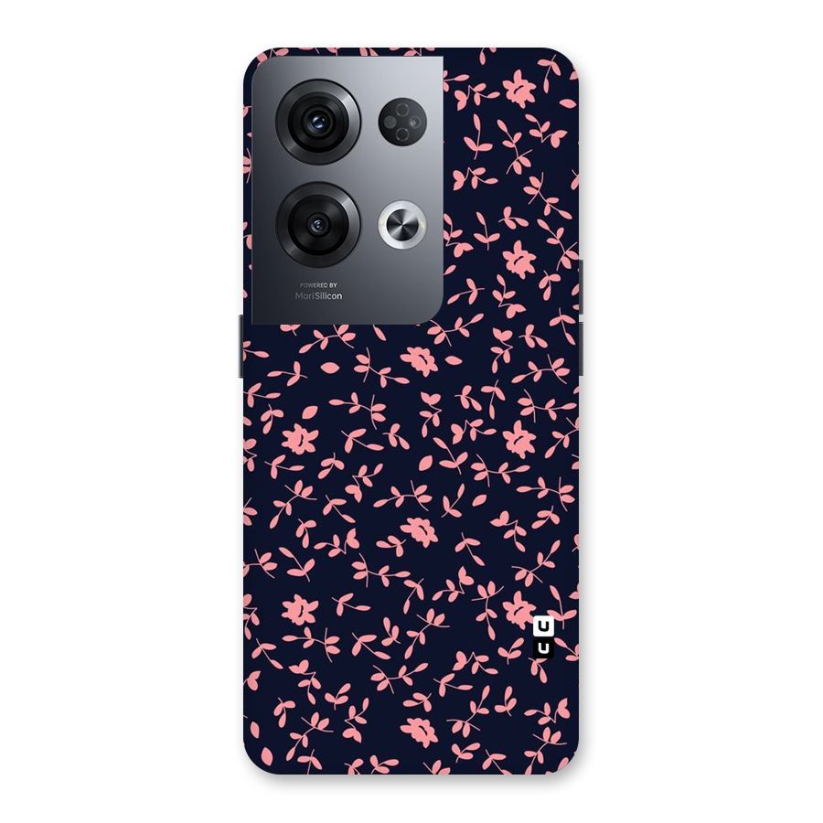 Pink Plant Design Back Case for Oppo Reno8 Pro 5G