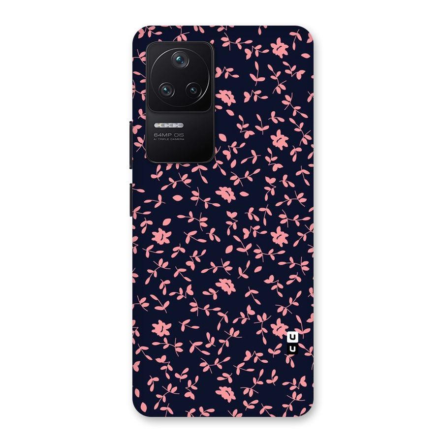 Pink Plant Design Back Case for Poco F4 5G