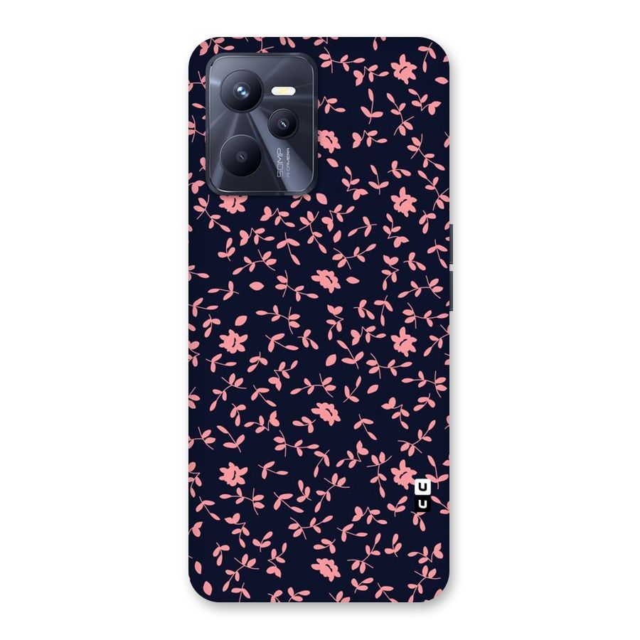 Pink Plant Design Back Case for Realme C35