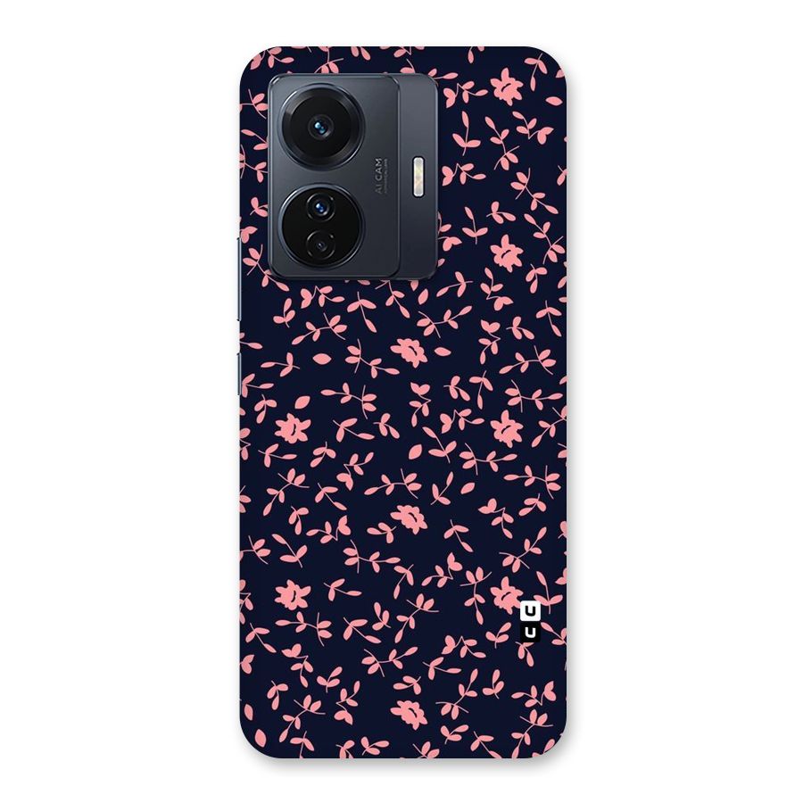 Pink Plant Design Back Case for Vivo T1 Pro