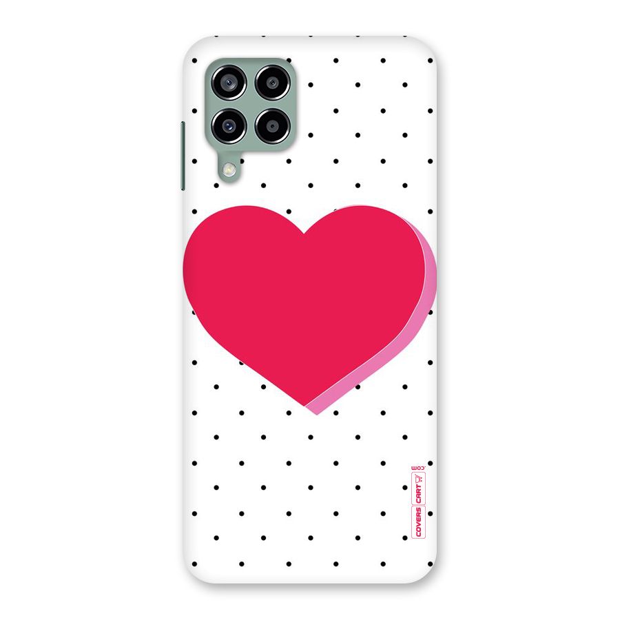 Pink Polka Heart Back Case for Galaxy M33