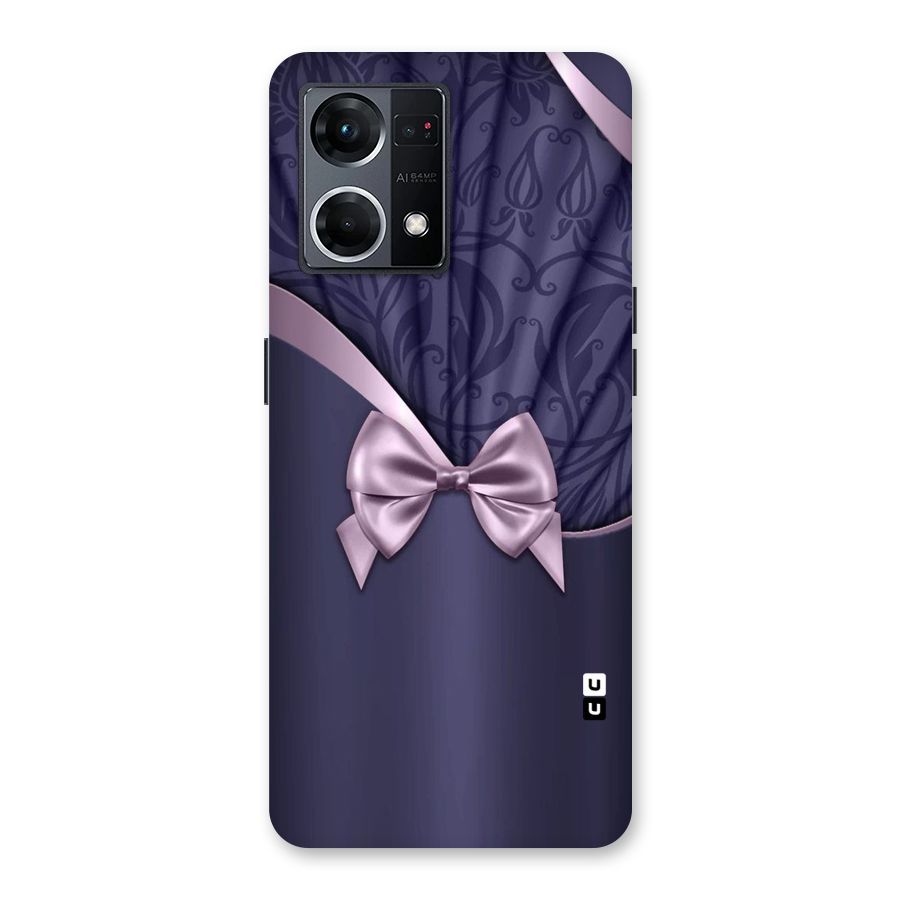 Pink Ribbon Glass Back Case for Oppo F21 Pro 5G