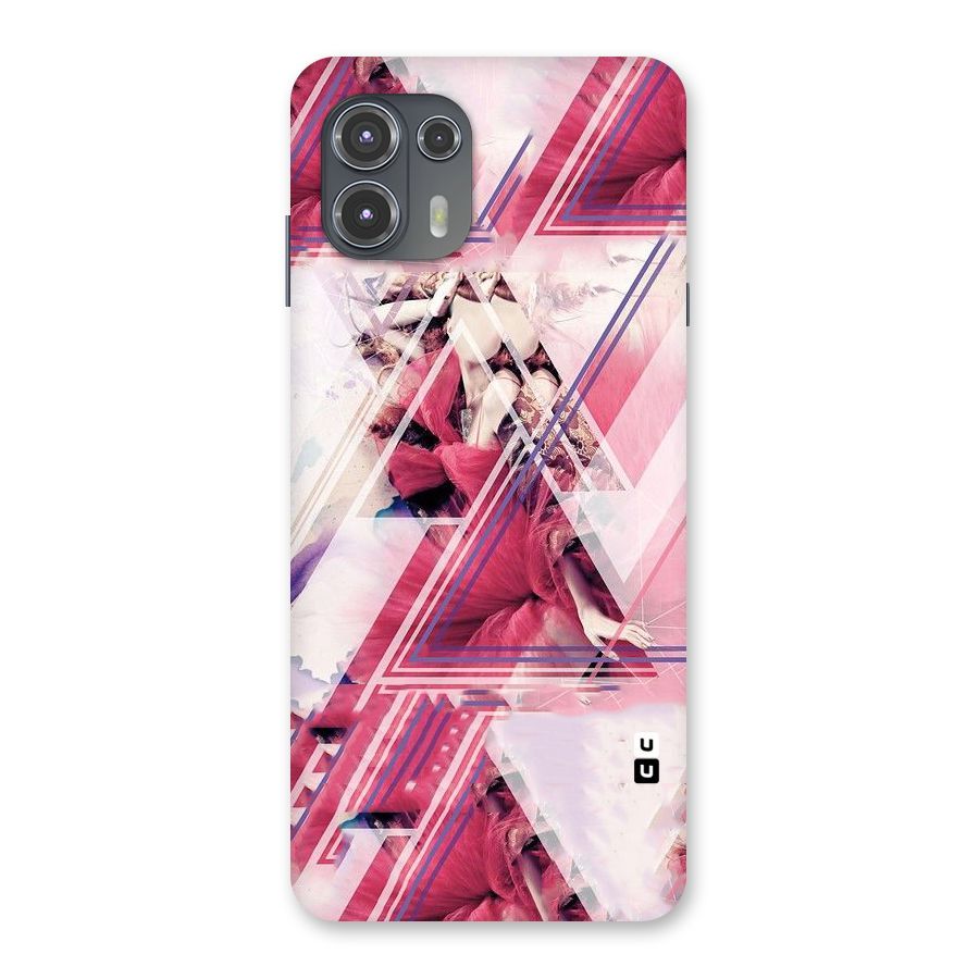 Pink Rose Abstract Back Case for Motorola Edge 20 Fusion