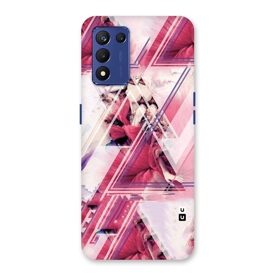 Pink Rose Abstract Back Case for Realme 9 5G Speed