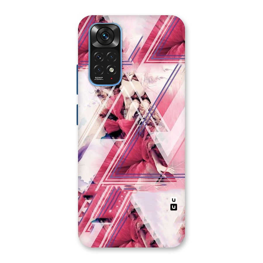 Pink Rose Abstract Back Case for Redmi Note 11S