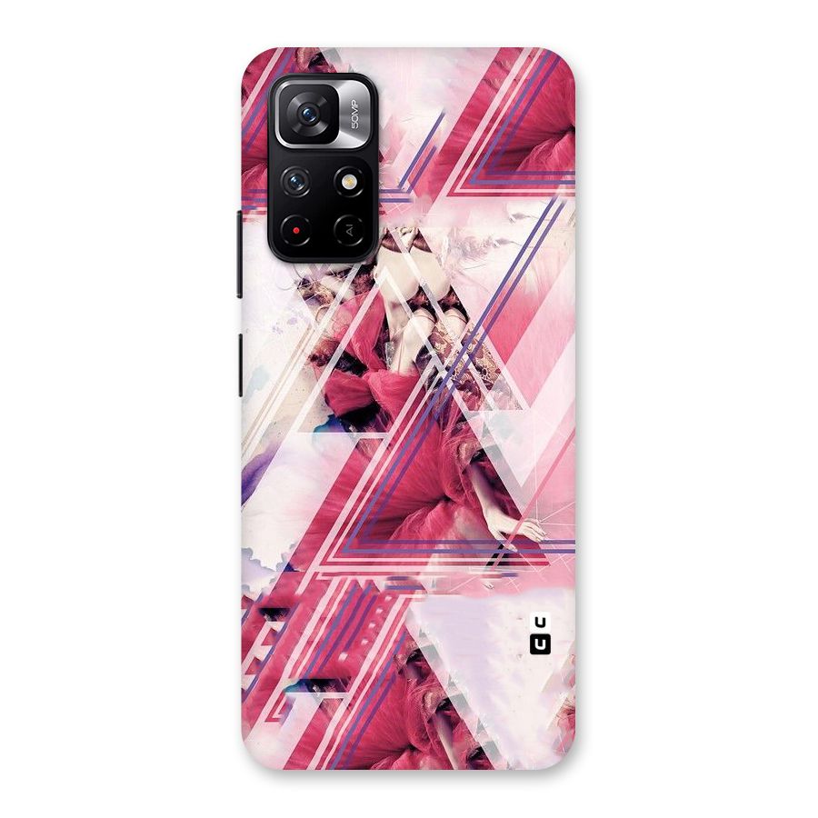 Pink Rose Abstract Back Case for Redmi Note 11T 5G