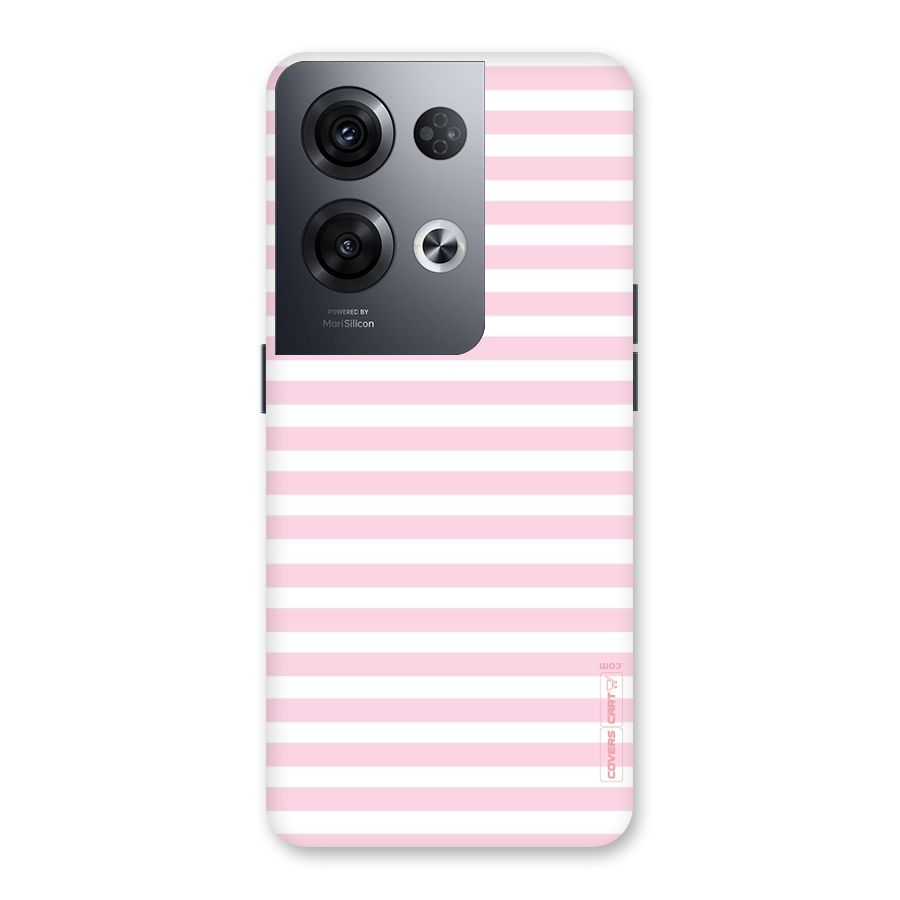 Pink Stripes Back Case for Oppo Reno8 Pro 5G