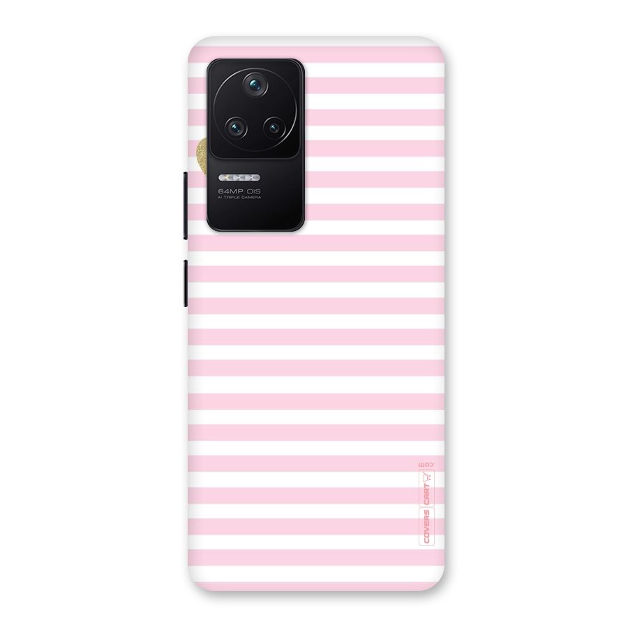 Pink Stripes Back Case for Poco F4 5G