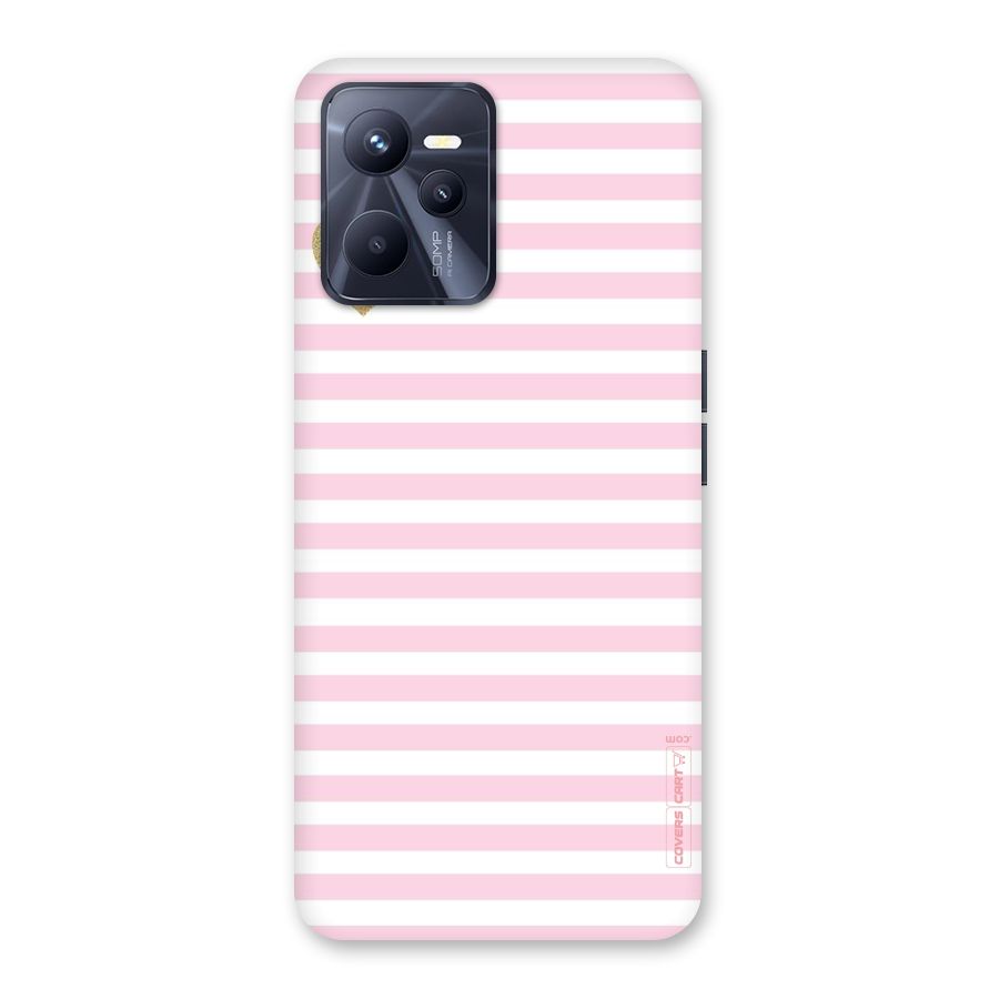 Pink Stripes Back Case for Realme C35