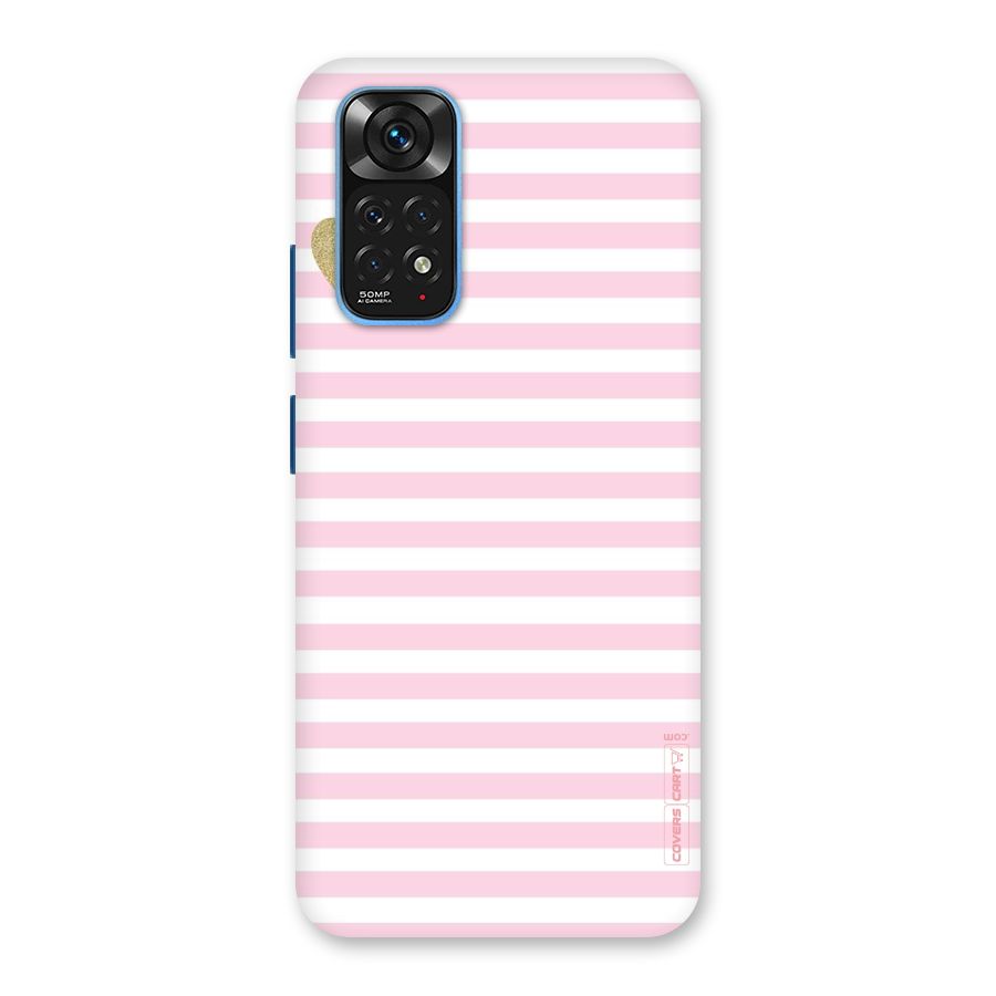 Pink Stripes Back Case for Redmi Note 11S