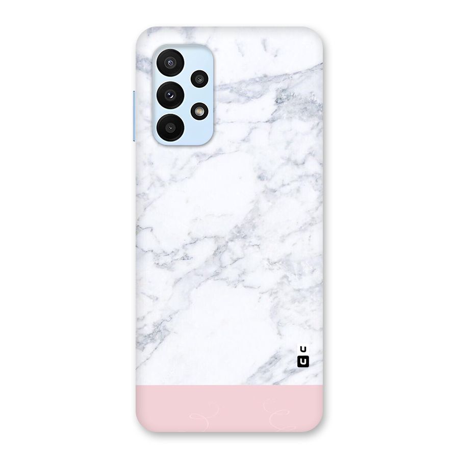 Pink White Merge Marble Back Case for Galaxy A23