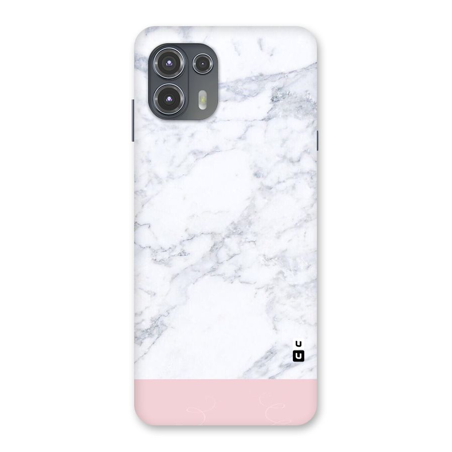 Pink White Merge Marble Back Case for Motorola Edge 20 Fusion