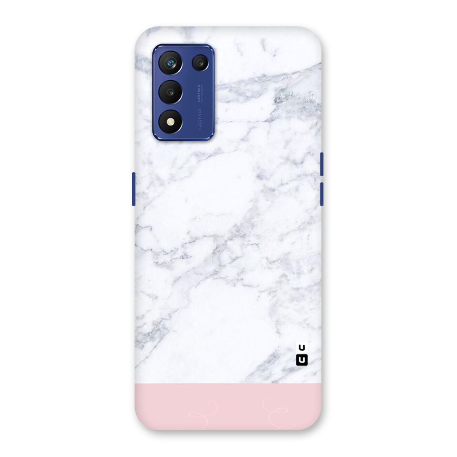 Pink White Merge Marble Back Case for Realme 9 5G Speed