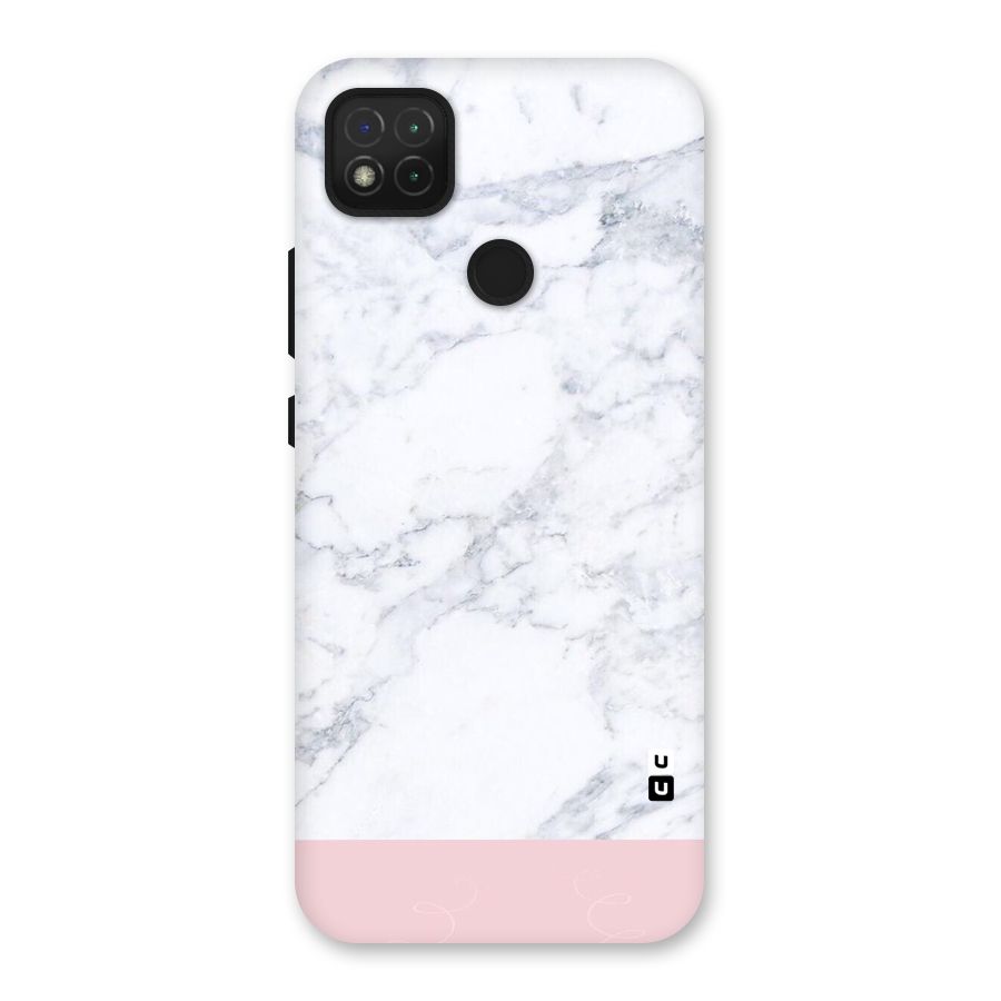 Pink White Merge Marble Back Case for Redmi 9 Activ