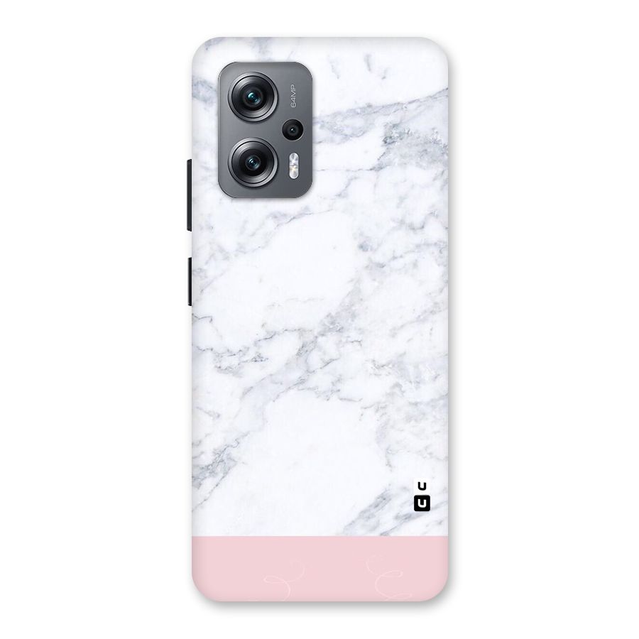Pink White Merge Marble Back Case for Redmi K50i