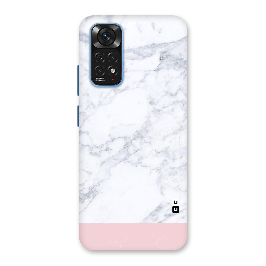Pink White Merge Marble Back Case for Redmi Note 11S