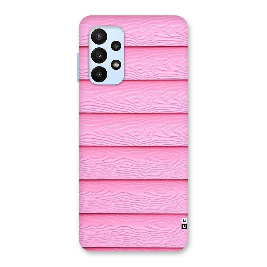 Pink Wood Back Case for Galaxy A23