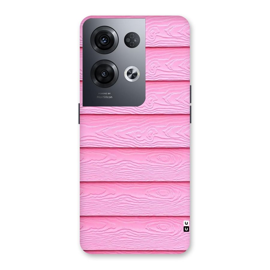 Pink Wood Back Case for Oppo Reno8 Pro 5G