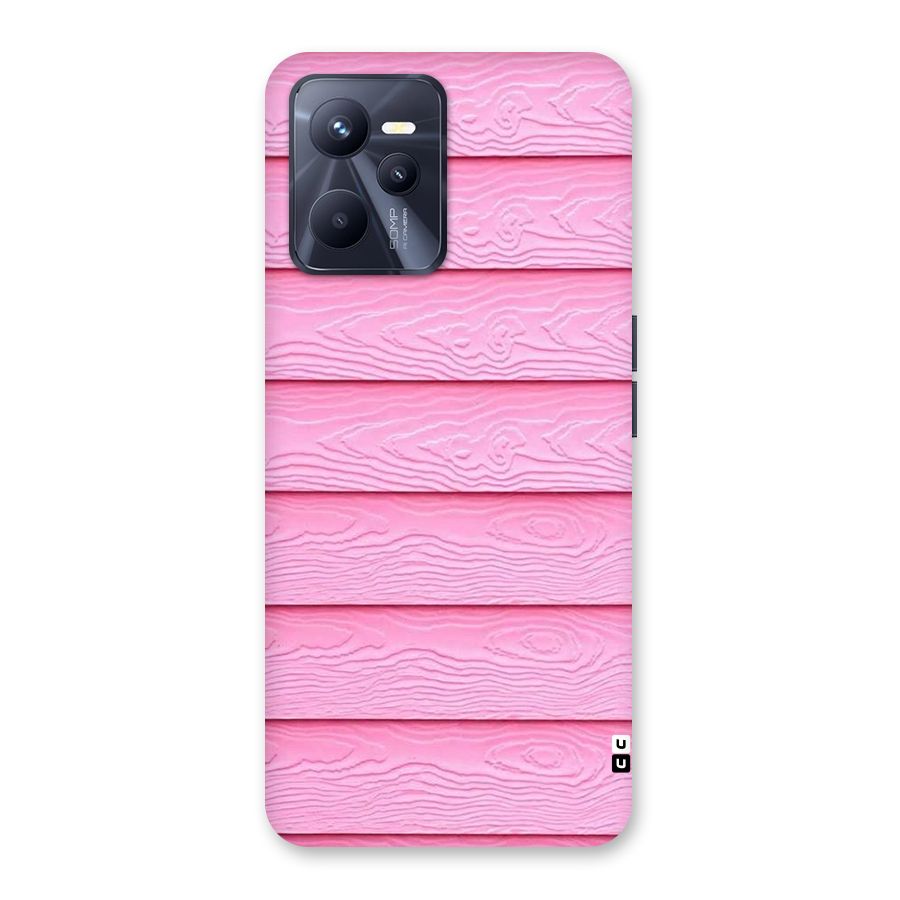 Pink Wood Back Case for Realme C35