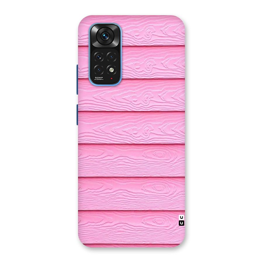 Pink Wood Back Case for Redmi Note 11S