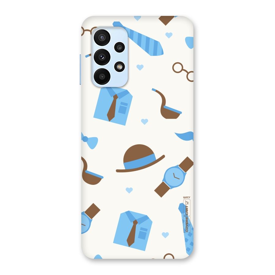 Pipe Hat Watch Pattern Back Case for Galaxy A23