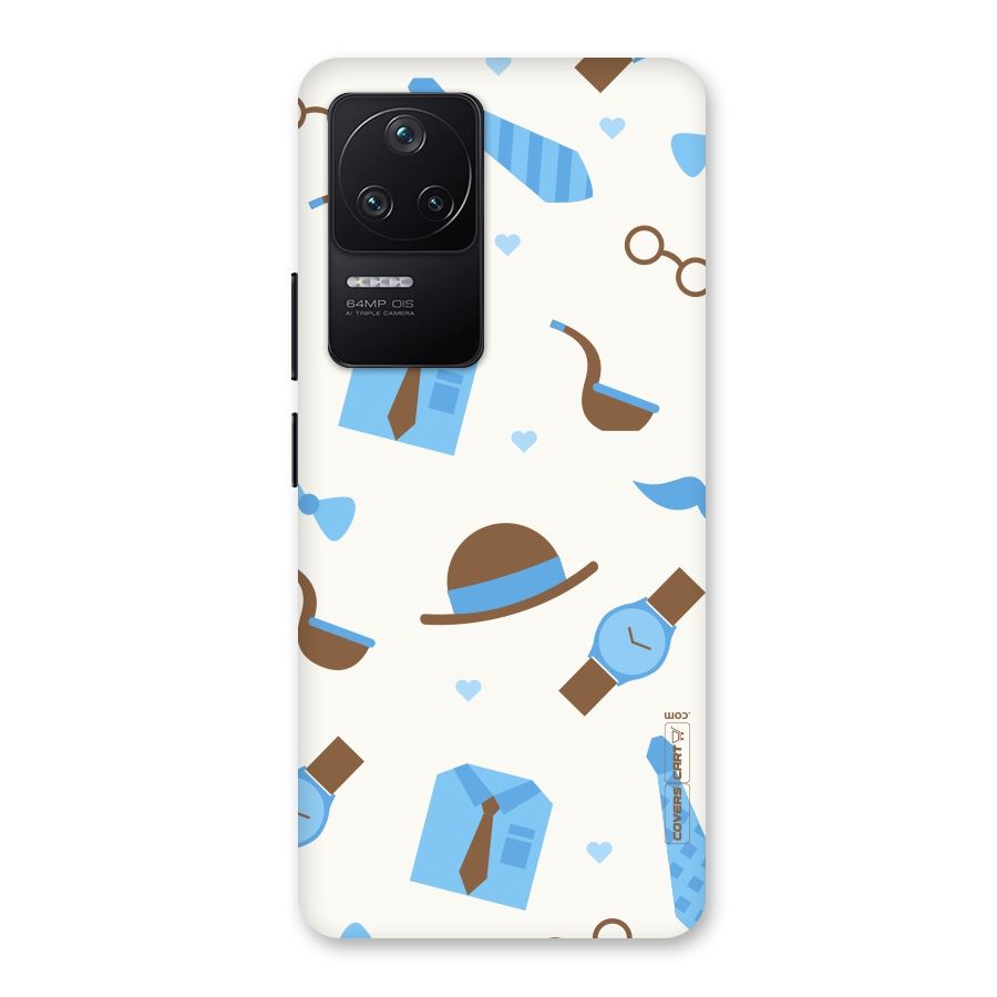 Pipe Hat Watch Pattern Back Case for Poco F4 5G