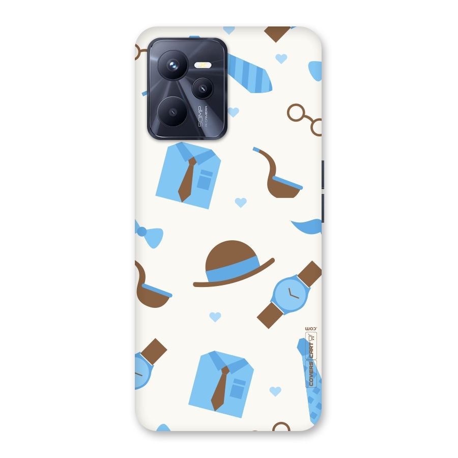 Pipe Hat Watch Pattern Back Case for Realme C35