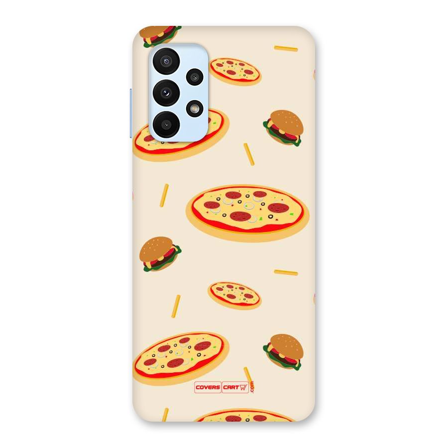 Pizza and Burger Love Back Case for Galaxy A23