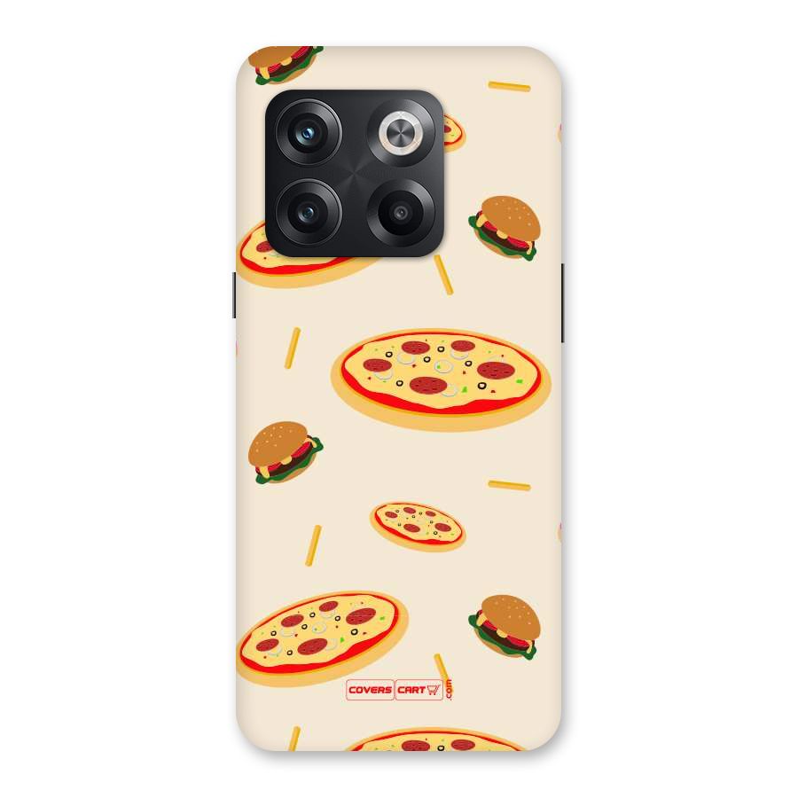 Pizza and Burger Love Back Case for OnePlus 10T