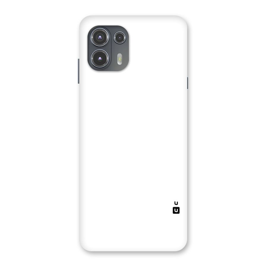 Plain White Back Case for Motorola Edge 20 Fusion