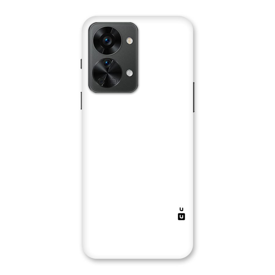 Plain White Back Case for OnePlus Nord 2T