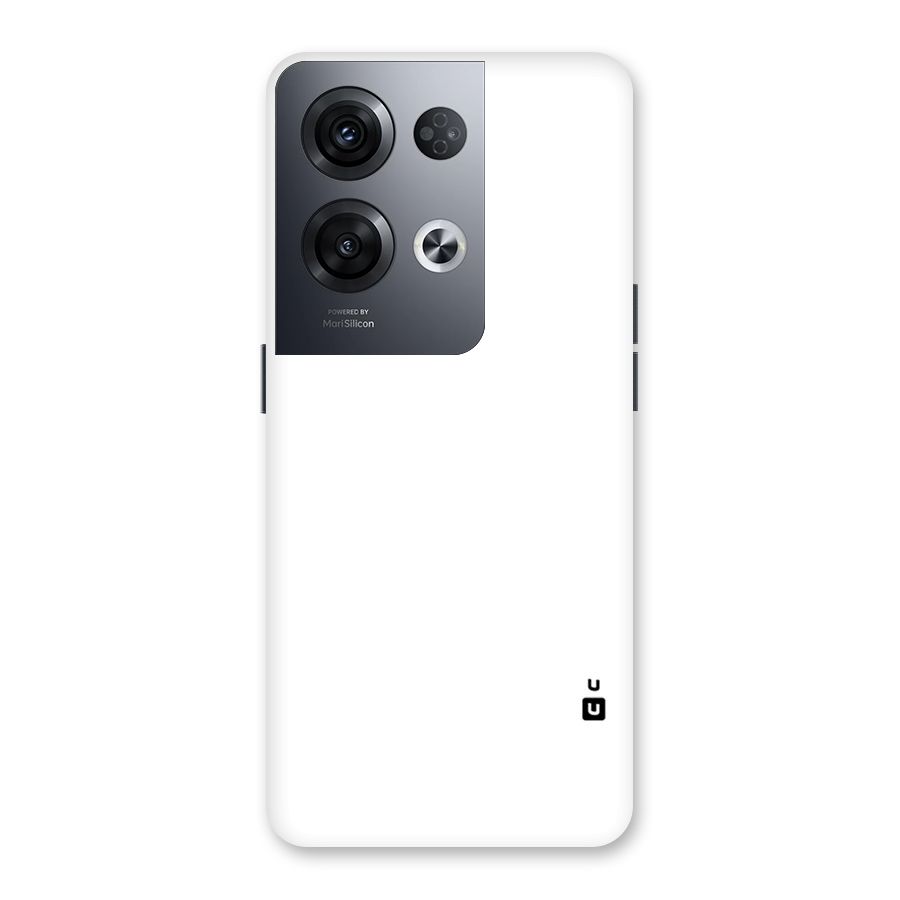 Plain White Back Case for Oppo Reno8 Pro 5G