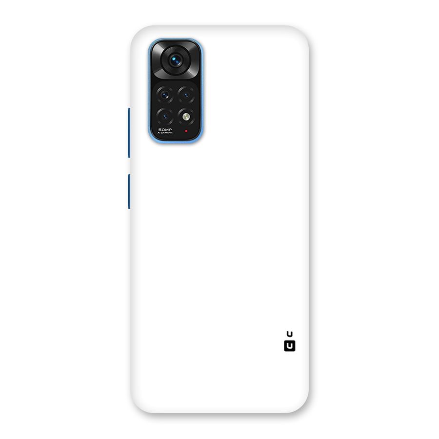 Plain White Back Case for Redmi Note 11S