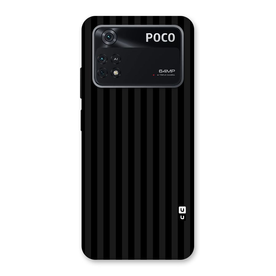 Pleasing Dark Stripes Back Case for Poco M4 Pro 4G