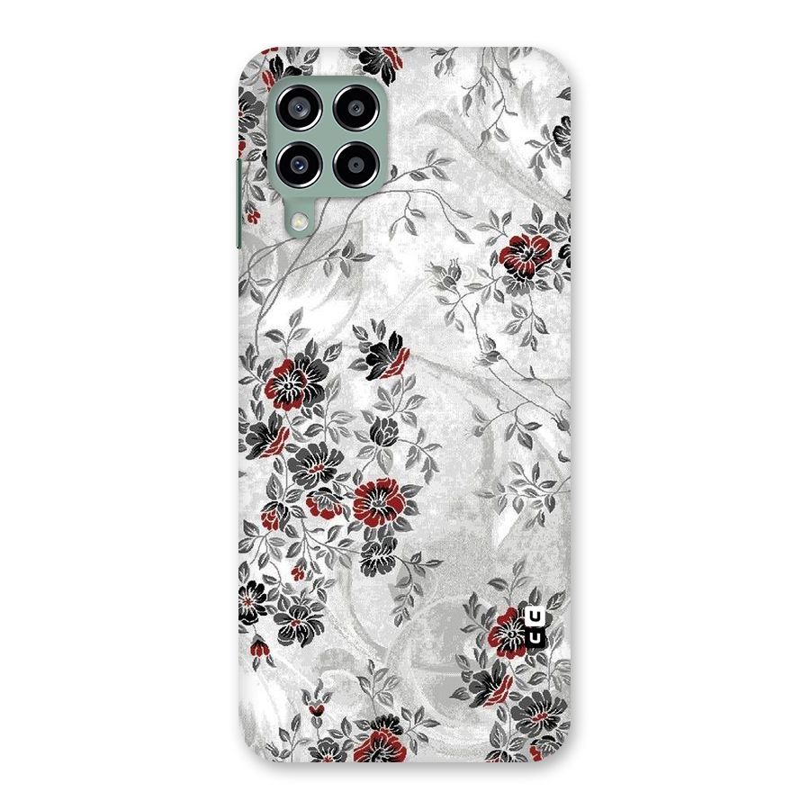 Pleasing Grey Floral Back Case for Galaxy M33