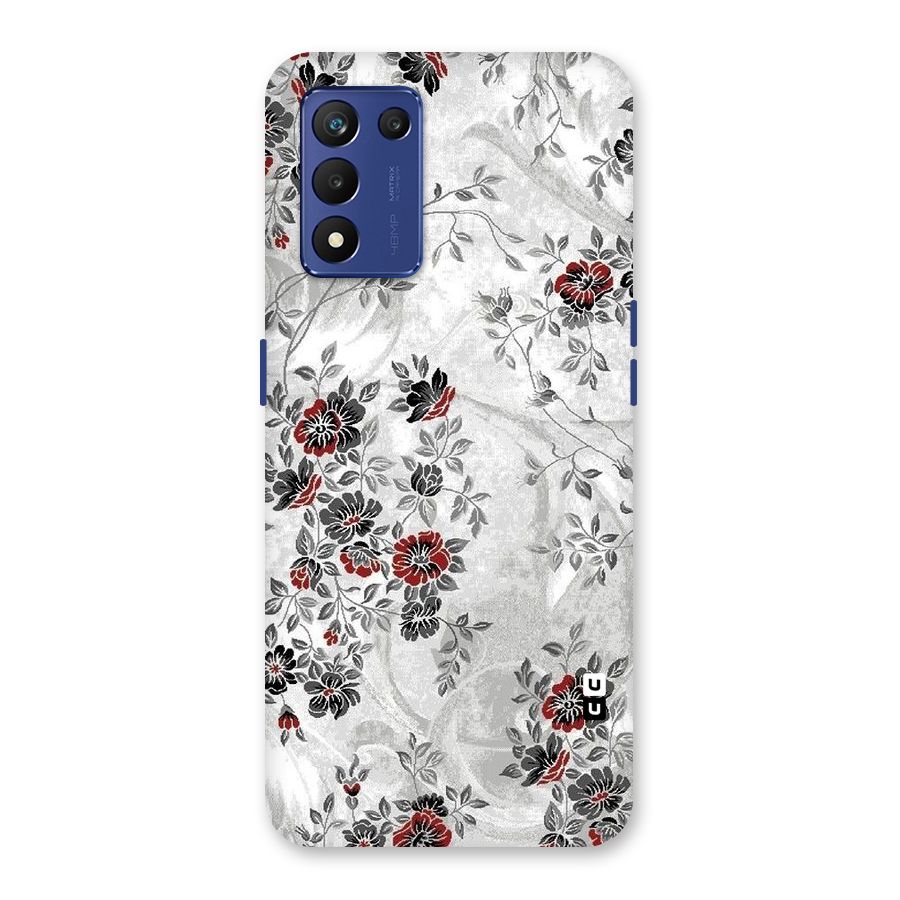 Pleasing Grey Floral Back Case for Realme 9 5G Speed