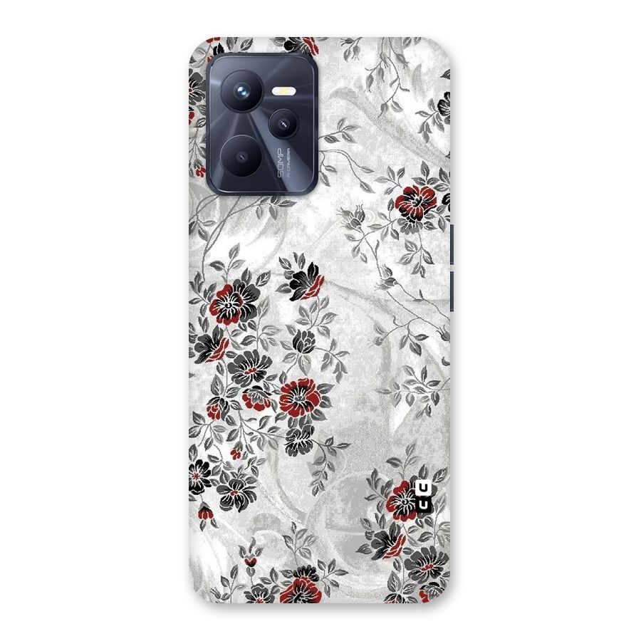 Pleasing Grey Floral Back Case for Realme C35