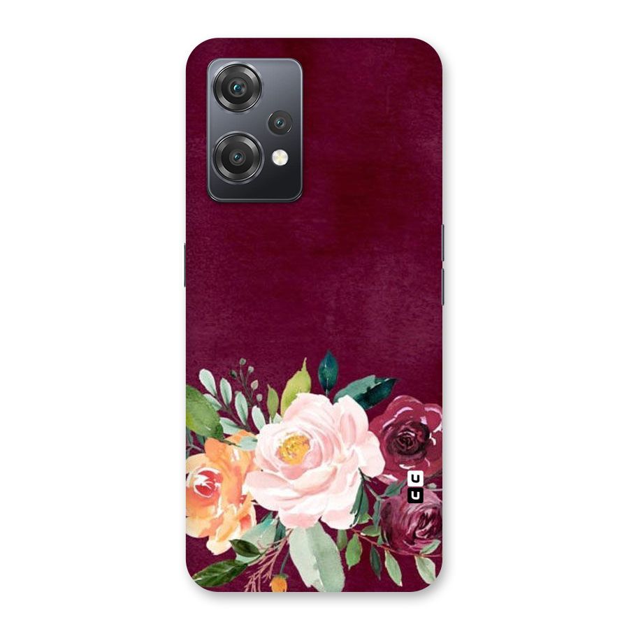 Plum Floral Design Back Case for OnePlus Nord CE 2 Lite 5G