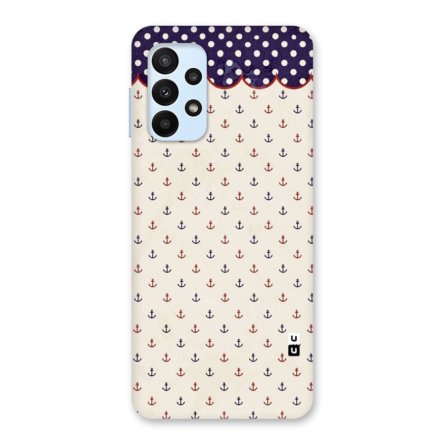 Polka Anchor Back Case for Galaxy A23