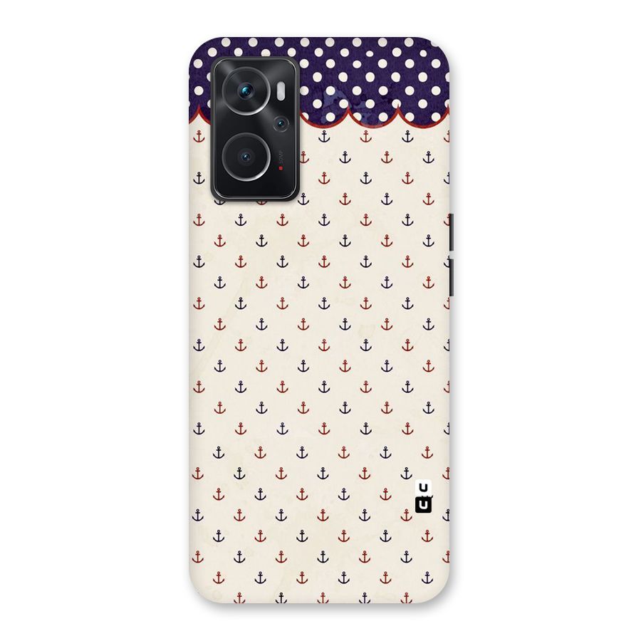 Polka Anchor Back Case for Oppo K10 4G