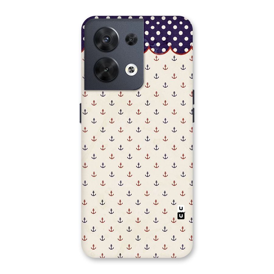 Polka Anchor Back Case for Oppo Reno8 5G