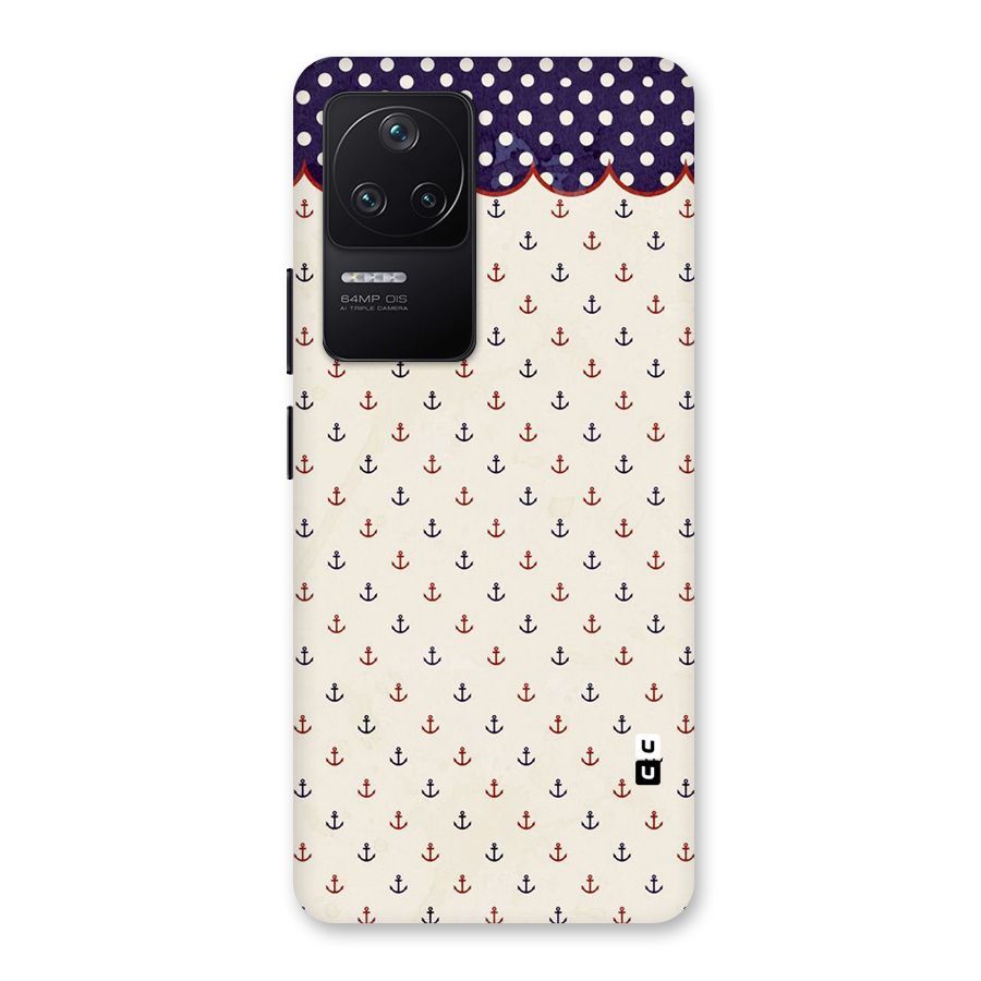 Polka Anchor Back Case for Poco F4 5G