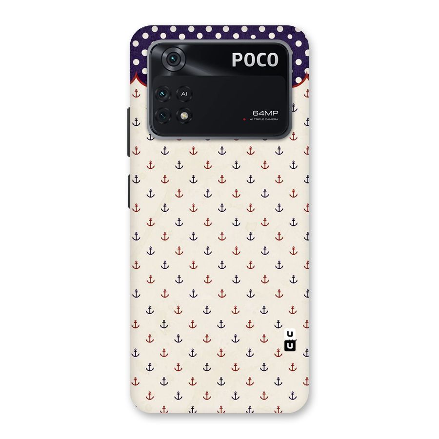 Polka Anchor Back Case for Poco M4 Pro 4G