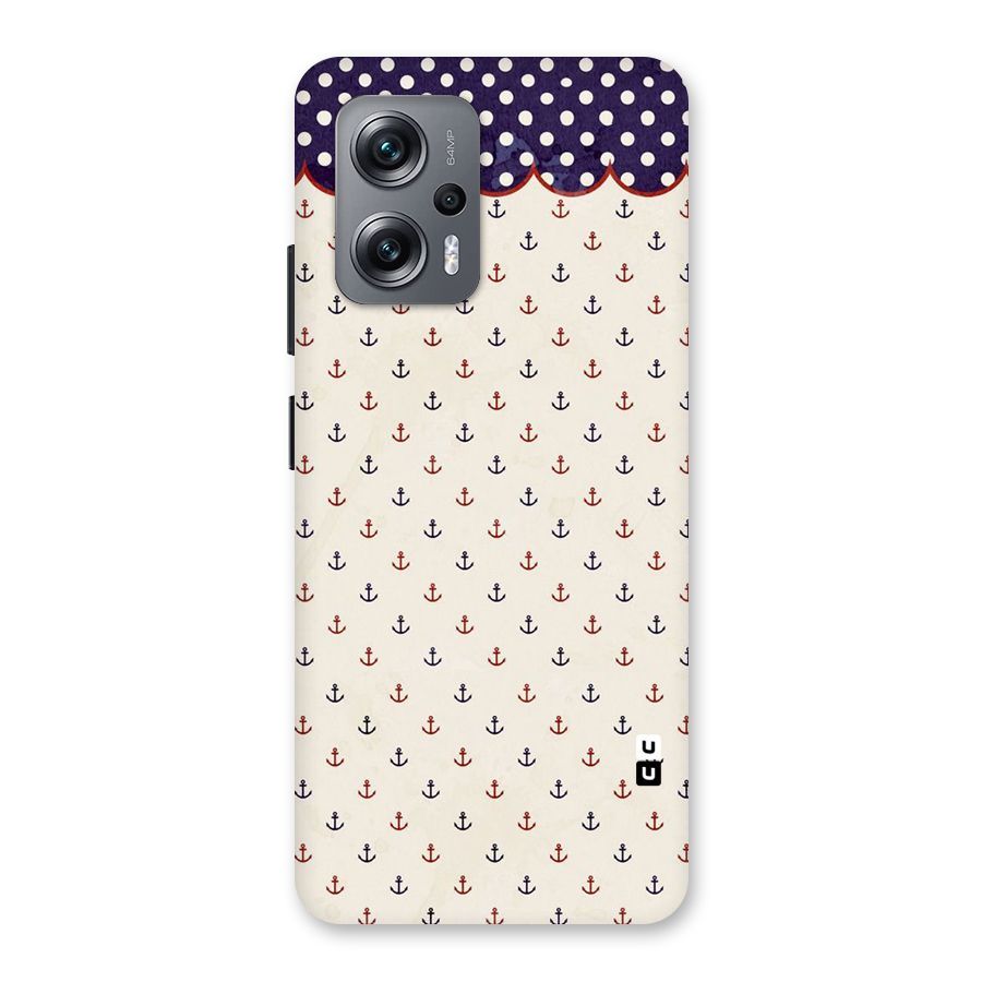 Polka Anchor Back Case for Redmi K50i