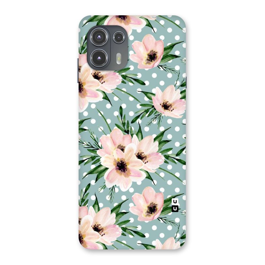 Polka Art Floral Back Case for Motorola Edge 20 Fusion