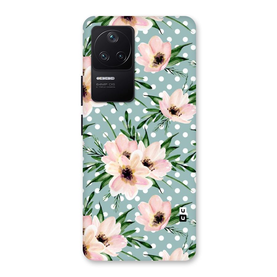 Polka Art Floral Back Case for Poco F4 5G