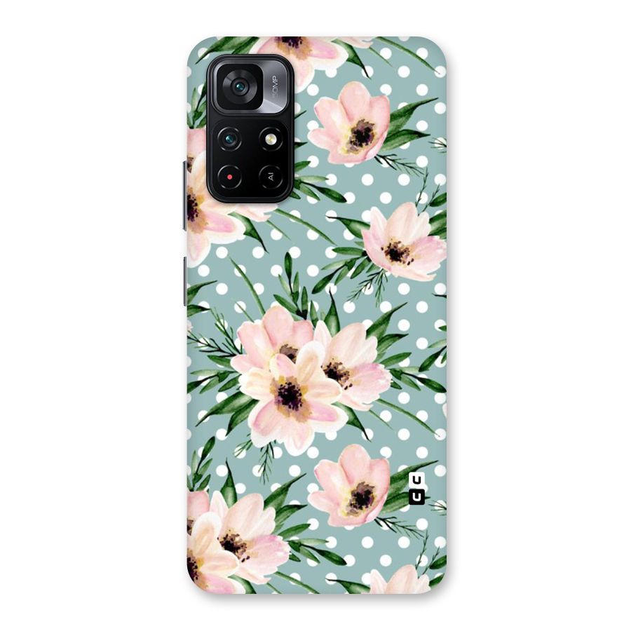 Polka Art Floral Back Case for Poco M4 Pro 5G
